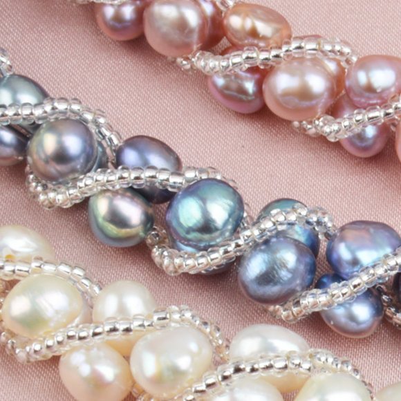 Natural Baroque Pearl Jewelry Set - Picture 5 of 9